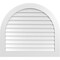 Ekena Millwork Round Top Surface Mount PVC Gable Vent: Non-Functional, w/ 3-1/2"W x 1"P Standard Frame, 40"W x 36"H GVPRT40X3601SN - alternate 1